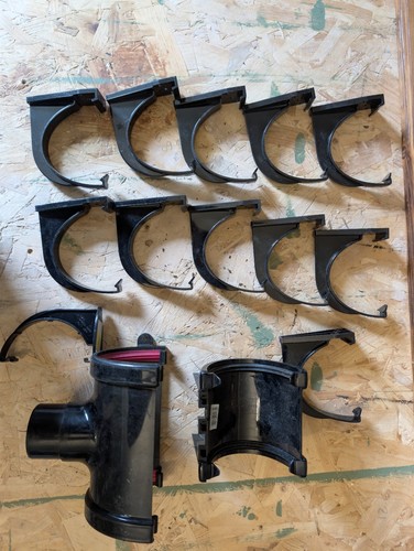 Guttering black parts - parts, lot