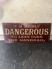 Vintage Enamel Sign From Tower