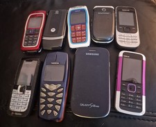 Vintage Mobile Phone Bundle Joblot x 9 Samsung Nokia Sony Ericsson Etc All Used