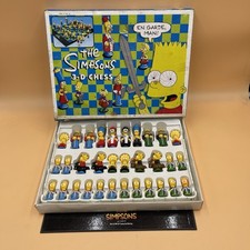 Vintage The Simpsons 3D Chess Set Board Game 1997 *Complete*
