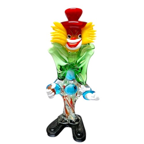 Murano glass clown figurine - glass,