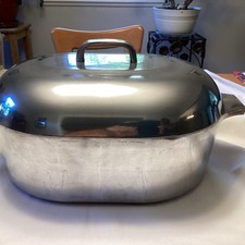 Vintage Magnalite GHC Dutch Oven 13 Qt Roaster w/ Trivet 4267 5367