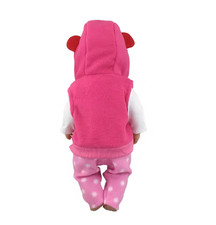 Reborn Baby Doll Clothes for 43cm 17" – Cute Animal & Simple Outfit Set