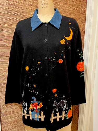 Vintage halloween sweater knit - halloween,