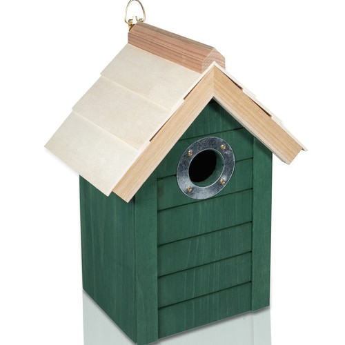 Wooden bird nesting box - box, small