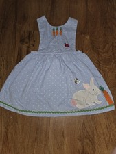  Mini Boden Cord  Bunny Pinnie Jumper  Dress