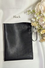 Satin Black Elastic Half