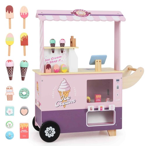Costway kids ice cream cart - ice,