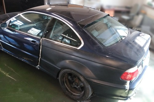 Bmw e46 coupe rear - rear, roof