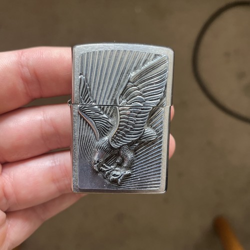 Silver colour zippo eagle - zippo,