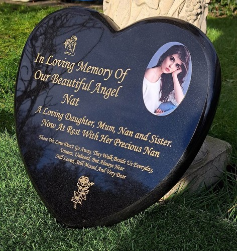 Personalised heart memorial - personalised,