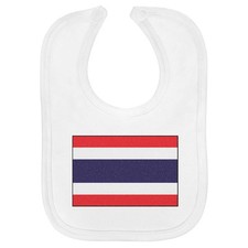 'Thailand Flag' Soft Cotton Baby Bib (BI00015798)