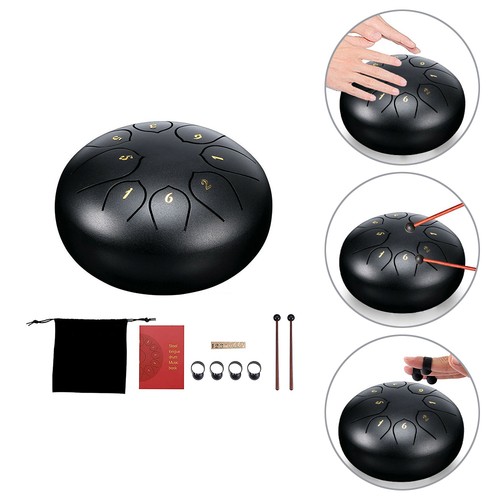 6in steel tongue drum - 6in, handpan