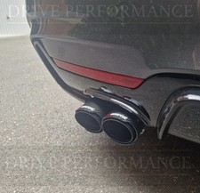 2 GLOSS CARBON FIBRE AKRAPOVIC EXHAUST TIPS 3” BMW F20 F21 F22 F23 1 2 SERIES
