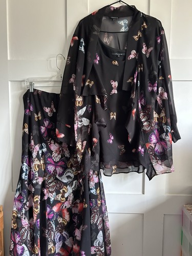 Chesca black butterfly border - black,