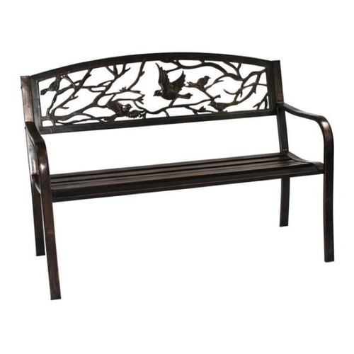 Metal cast iron garden bench - cast,