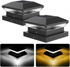 2PCS Solar Powered Post Deck