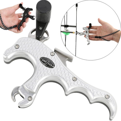 Finger compound bow release - finger,