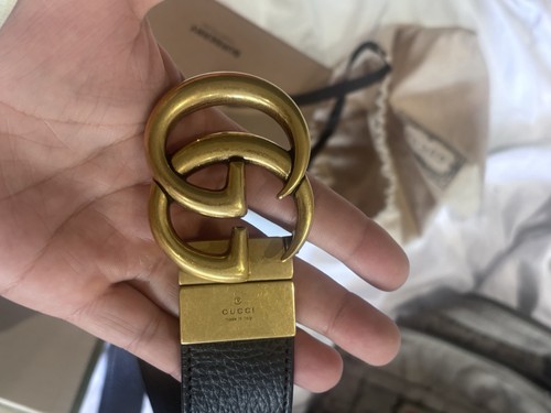 Gucci vintage leather belt - vintage,