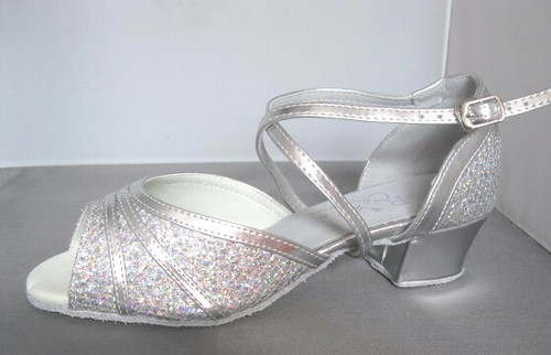 Ladies silver ballroom latin - silver,