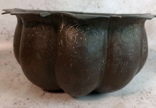 Vintage copper jardiniere - copper,