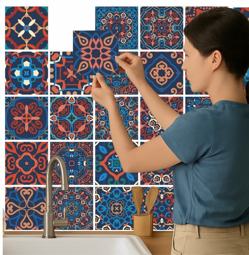 Tile stickers mosaic transfers - stickers,