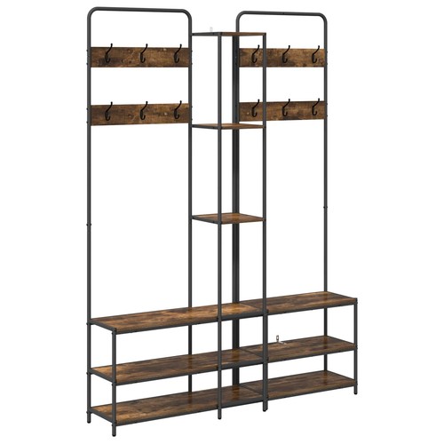 Coat stand with shoes - with, bench