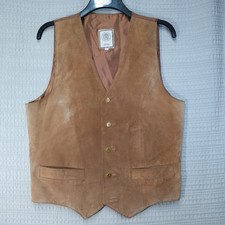 Vintage brown suede leather