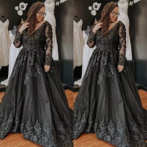Black gothic wedding - wedding, dresses