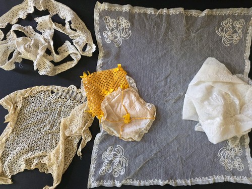 Antique vintage ivory lace - antique,