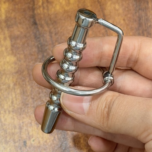 Hollow stainless steel penis - hollow,