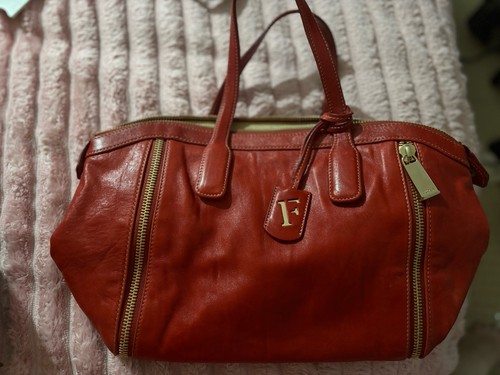 Furla red leather - furla,