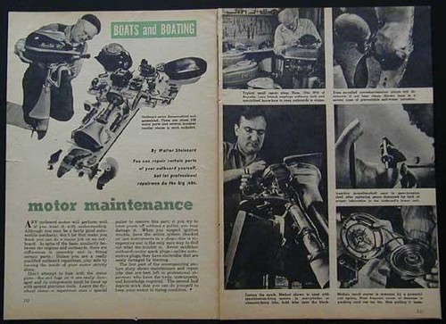 Vintage outboard motor - outboard,