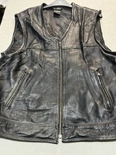 Men’s black leather