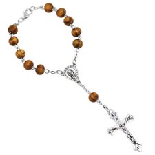 Brown Wooden Beads Rosary