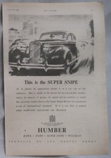 1947 Humber Super Snipe