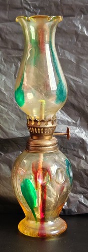 Vintage small miniature oil - small,