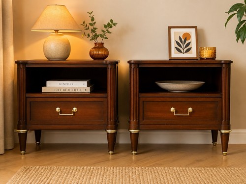 Pair vintage bedside cabinets - vintage,