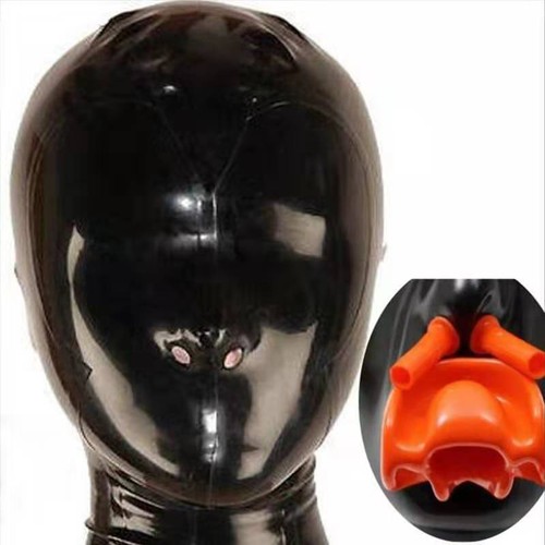 Latex rubber hood mask - rubber,