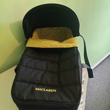 Maclaren Baby Carrier Cot Soft Cot - XLR Black /Citrus Lime Brand New