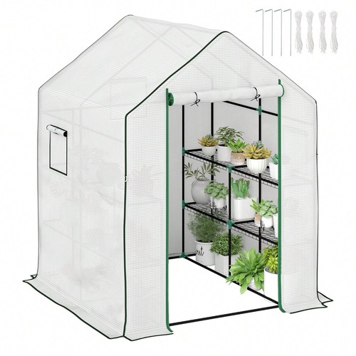 White walk greenhouse - walk, in