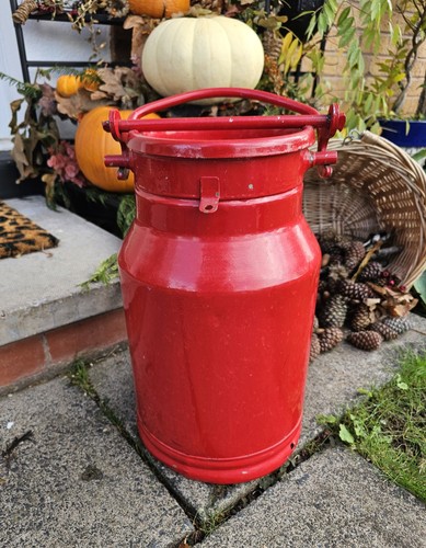 Red milk churn litres - milk,