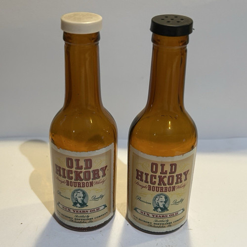 Old hickory bourbon bottle - old,