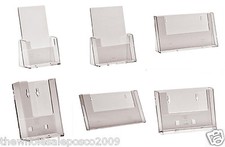 Leaflet Holders Menu Display A6 DL A5 & A4 Counter & Wall Mounting Flyer Retail