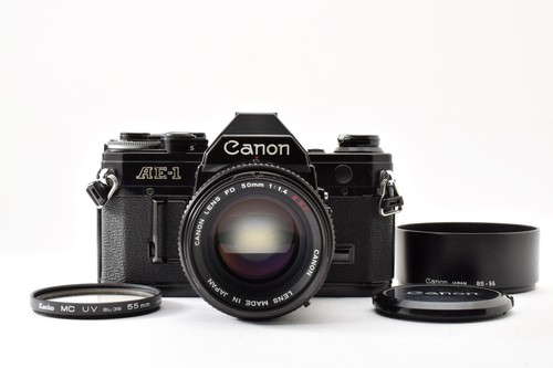 Canon black 35mm film - canon, ae-1