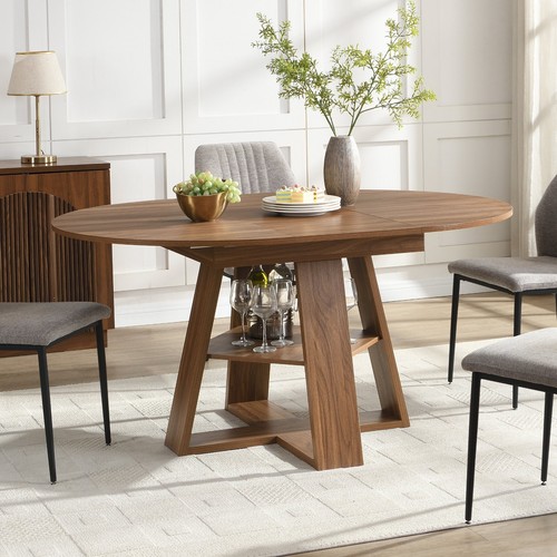Extendable oval dining table - oval,