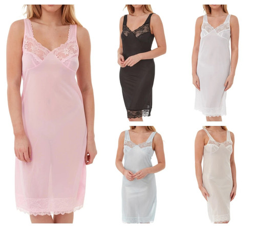 Ladies wide strap nightdress - wide,