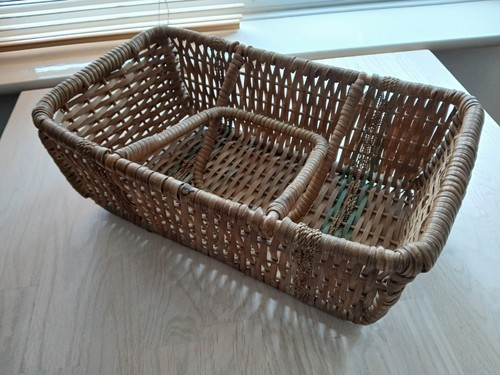 Vintage basket with handles - basket,