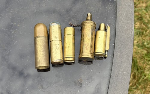 Vintage trench lighter brass - vintage,