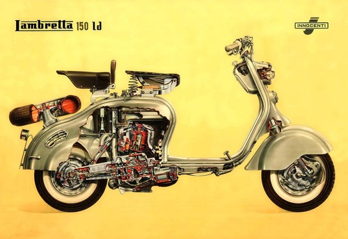 Lambretta 150 scooter - ld,